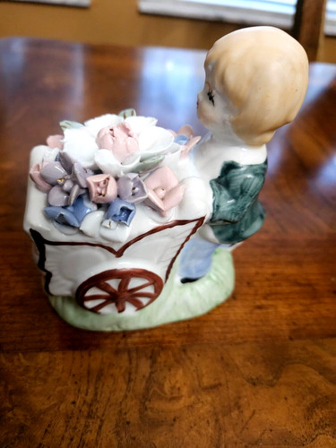 Vintage bisque porcelain boy - vintage,