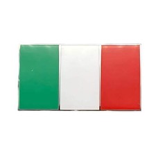 Three Colour Italian Flag Enamel Badge Self Adhesive