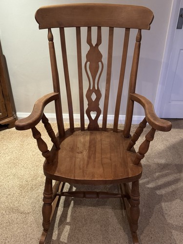 Solid pine rocking chair
