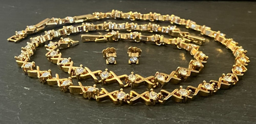 Beautiful crystal necklace - crystal,