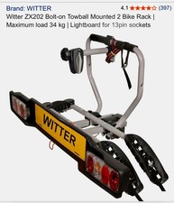 Witter bike rack and ladies trek bike and Men’s Dawes bike 