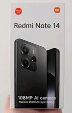 Xiaomi Redmi Note 14 Smartphone Unlocked, Black 6gb/128gb