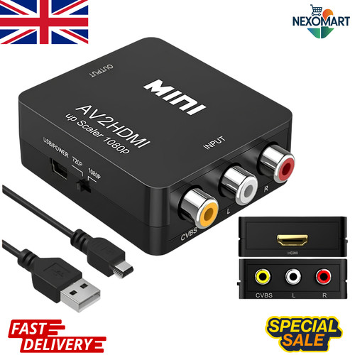Rca hdmi converter 1080p - to,