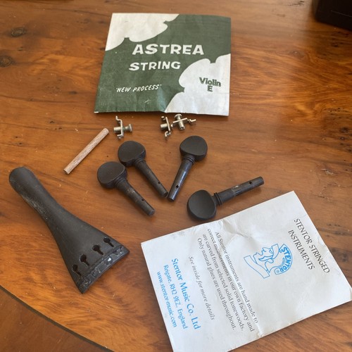 Violin parts ebony - 4, pegs