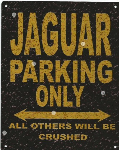 Jaguar parking metal - jaguar,