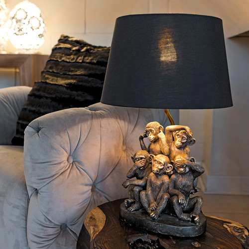 Monkey table lamp - monkey,
