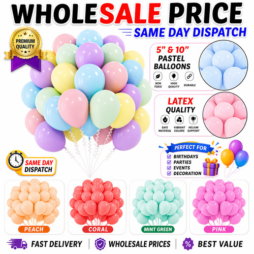 100 latex pastel - x, baloon