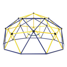 Indoor Geometric Dome Climber Playground Set Kids Climbing Toys-Yellow