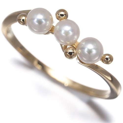 Auth mikimoto ring akoya pearl - akoya,