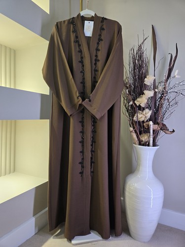 Zoom abaya hand beaded size - zoom,