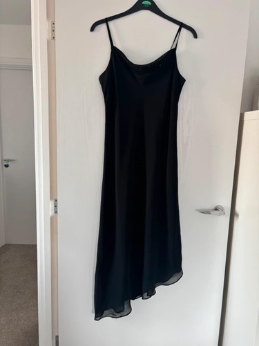 Libra black chiffon dress - , size