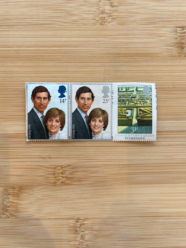 1981 royal wedding stamps - wedding,