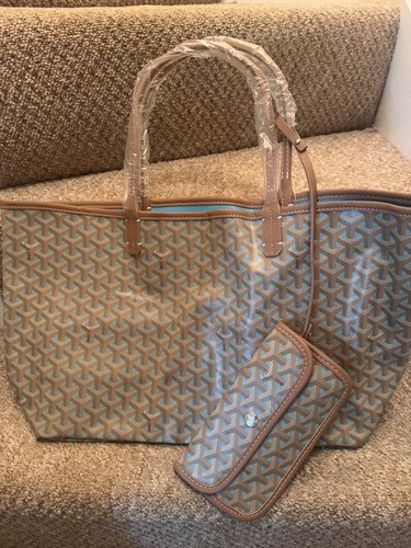 Large tote brown grey - large, pouch