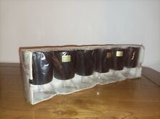 Arcoroc 6 Vintage Suède No. 5 Ruby Red 3½" 10cl Clear Stem Glasses France (13)