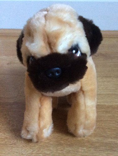 Small pug dog soft - small, keel