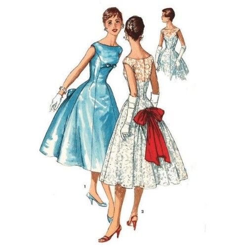 1950s pattern princess line - 1950s,