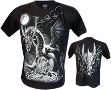 New Mens Dragon Skull Castle