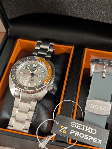 Seiko prospex turtle dawn grey - seiko,