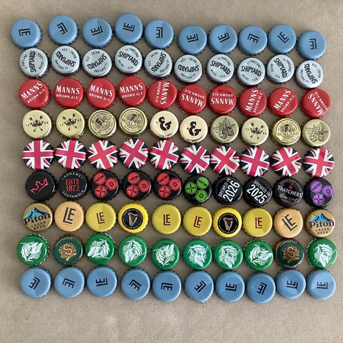 150 mixed bottle top - mixed, caps