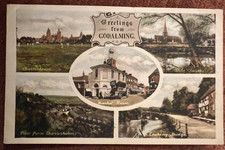 Antique postcard goldaming - antique,