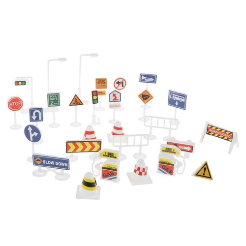 Sets english road signs - 28, of