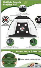 Golf Net for Backyard,Golf Swing Practice Net Outdoor Indoor Hitting (Muvpoh)