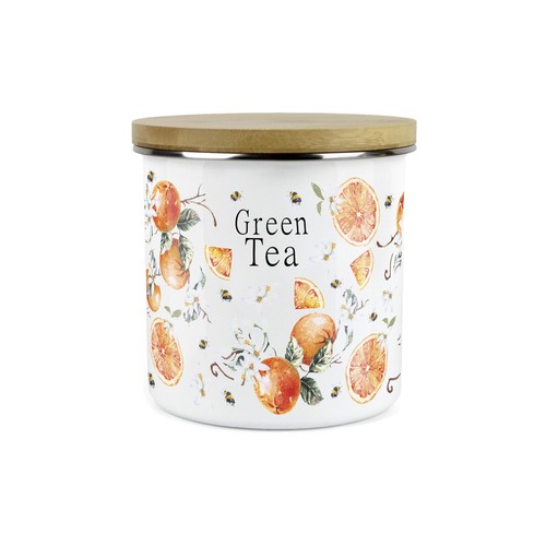 Green tea storage - tea, canister