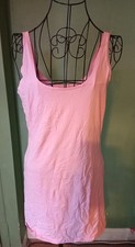 Ladies Long Pink Vest Size M