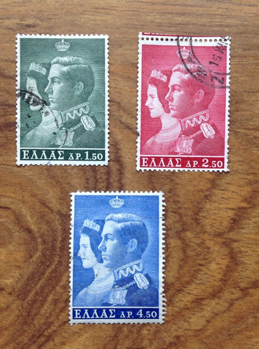 Greece 1937 royal wedding set - wedding,