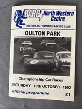 Race Programme 10 October 1992 Oulton Park Saloons Formula Ford  Sports MG A5