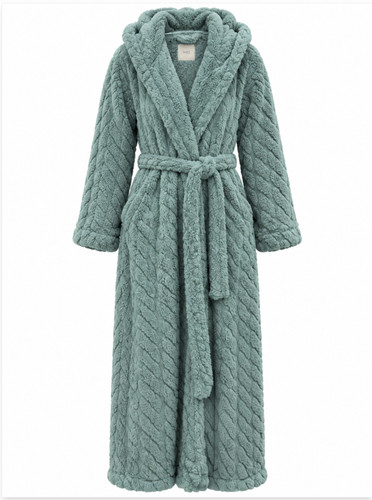 Jaquard smokey green long - m&s,