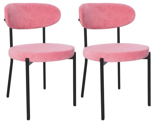 Pink velvet dining - pink,