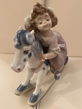 Lladro rocking horse. Rare retired Faithful Steed. 57669 figurine