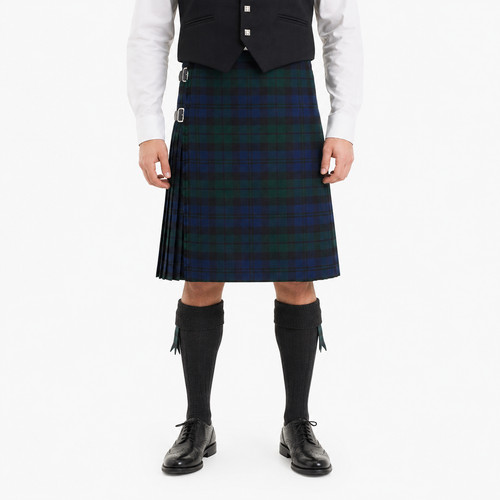 Clan black watch tartan kilt - clan,