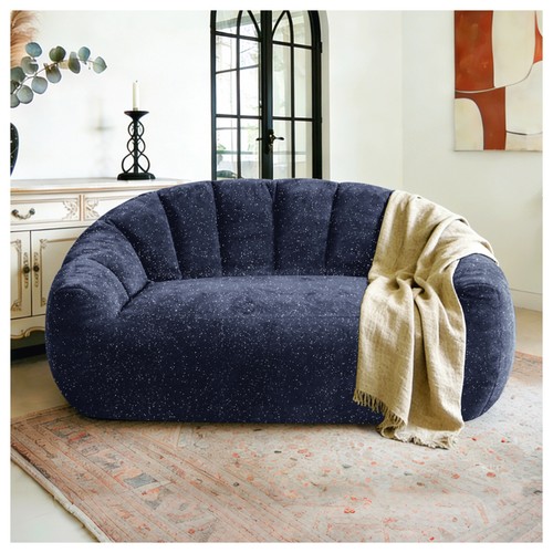 Seater plush bean bag sofa - plush,