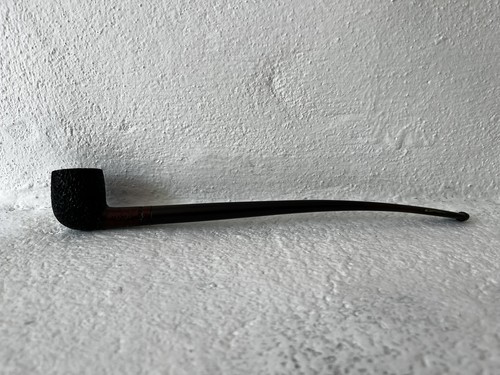 Sandblasted briar churchwarden - sandblasted,