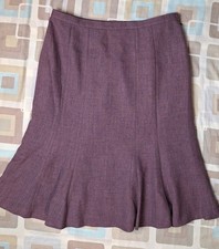 Eastex Purple Elasticated Flared Midi Skirt - Size 18