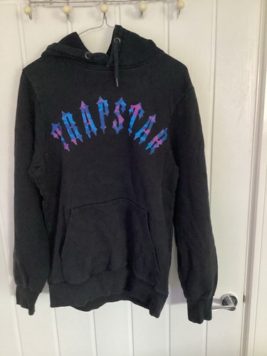 Trapstar black hoodie blue - hoodie,