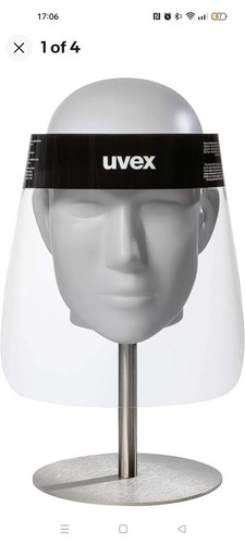 10x uvex face shield - , visor