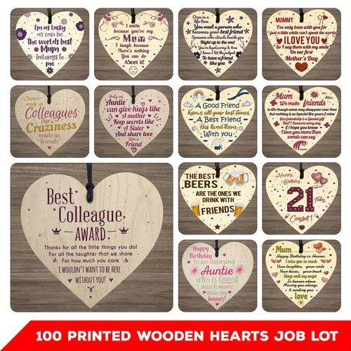 100 family friendship wooden - 100,