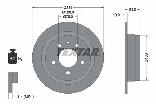 New brake disc for - new,