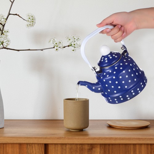 Vintage tea kettle whistling - tea,