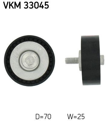 Ribbed belt deflection guide - belt, deflection/guide