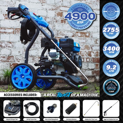 Petrol pressure washer - pressure,