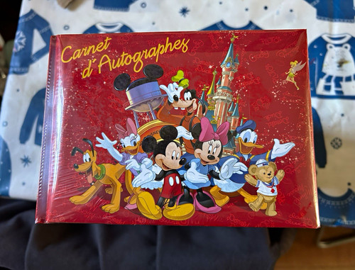 Disneyland paris red autograph - disneyland,