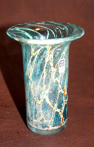 Small mdina glass vase - glass,