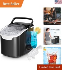Black Countertop Ice Machine