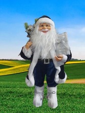 Navy Blue 60cm Standing Santa Father Christmas Indoor Decoration Xmas Gift Large