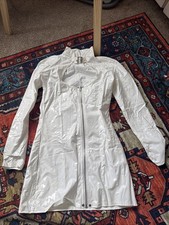 White PVC Long Sleeved Dress -
