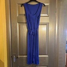 BHS W Blue Midi Stretchy Dress